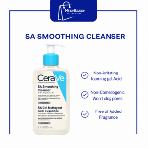 CeraVe SA Smoothing Cleanser – Salicylic Acid Cleanser for Dry, Rough & Bumpy Skin (236ml)